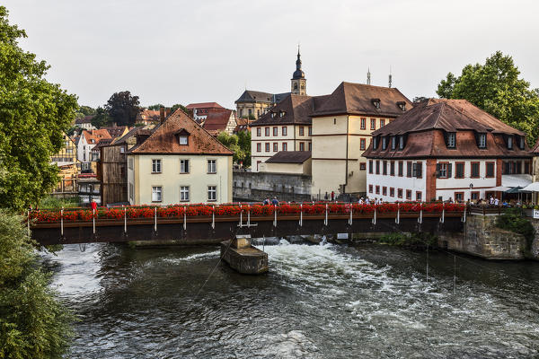 Bamberg, Bavaria, Germany, Europe. The typical houses in the Bamberg